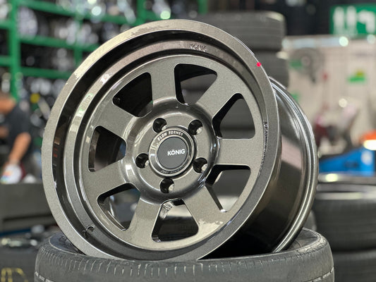 New 17X9 ET-12 Konig Hypertrail HT2 Rim (5 wheel) Gloss Gunmetal 5X127