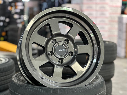 New 17X9 ET-12 Konig Hypertrail HT2 Rim (5 wheel) Gloss Gunmetal 5X127