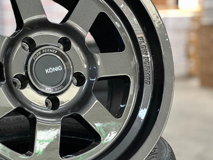 New 17X9 ET-12 Konig Hypertrail HT2 Rim (5 wheel) Gloss Gunmetal 5X127