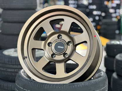 New 17X9 ET-12 Konig Hypertrail HT2 Rim (5 wheel) Matt Bronze 5X127