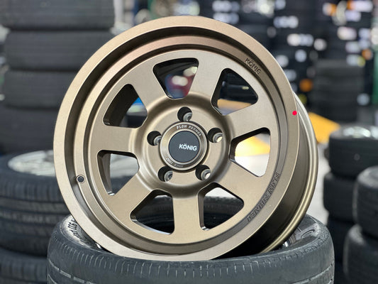 New 17X9 ET-12 Konig Hypertrail HT2 Rim (5 wheel) Matt Bronze 5X127