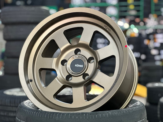 New 17X9 ET-12 Konig Hypertrail HT2 Rim (5 wheel) Matt Bronze 5X127