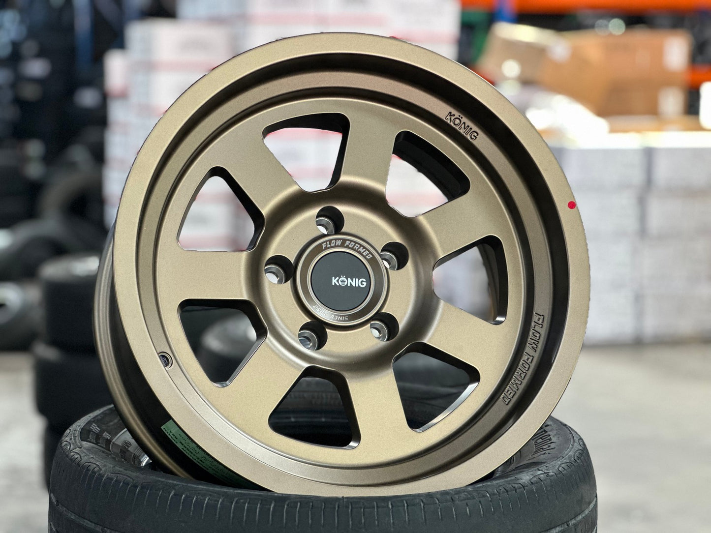 New 17X9 ET-12 Konig Hypertrail HT2 Rim (5 wheel) Matt Bronze 5X127