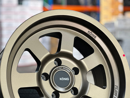 New 17X9 ET-12 Konig Hypertrail HT2 Rim (5 wheel) Matt Bronze 5X127