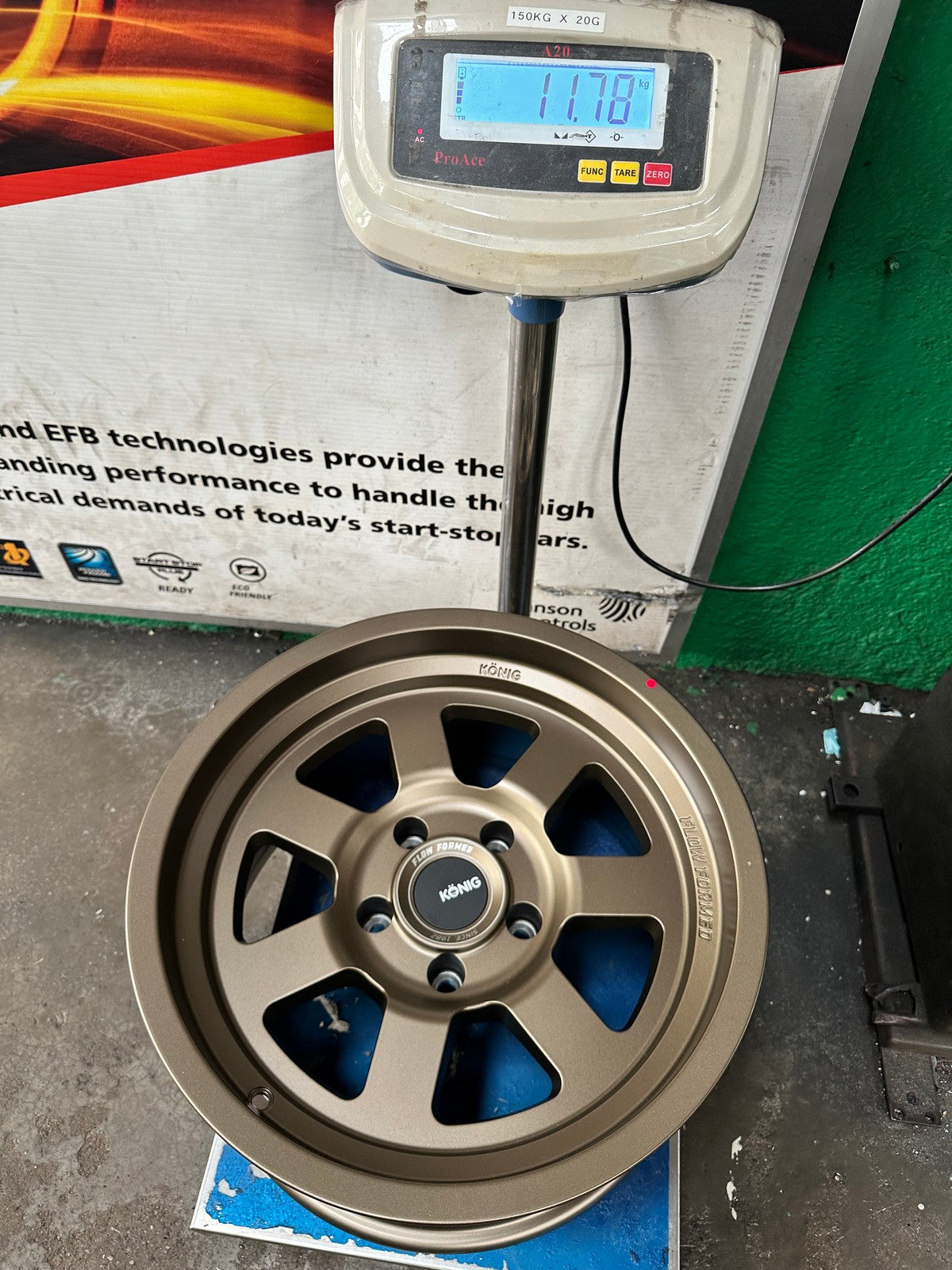 New 17X9 ET-12 Konig Hypertrail HT2 Rim (5 wheel) Matt Bronze 5X127