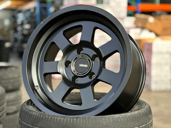 New 17X9 ET-12 Konig Hypertrail HT2 Rim (5 wheel) Matt Black 5X127