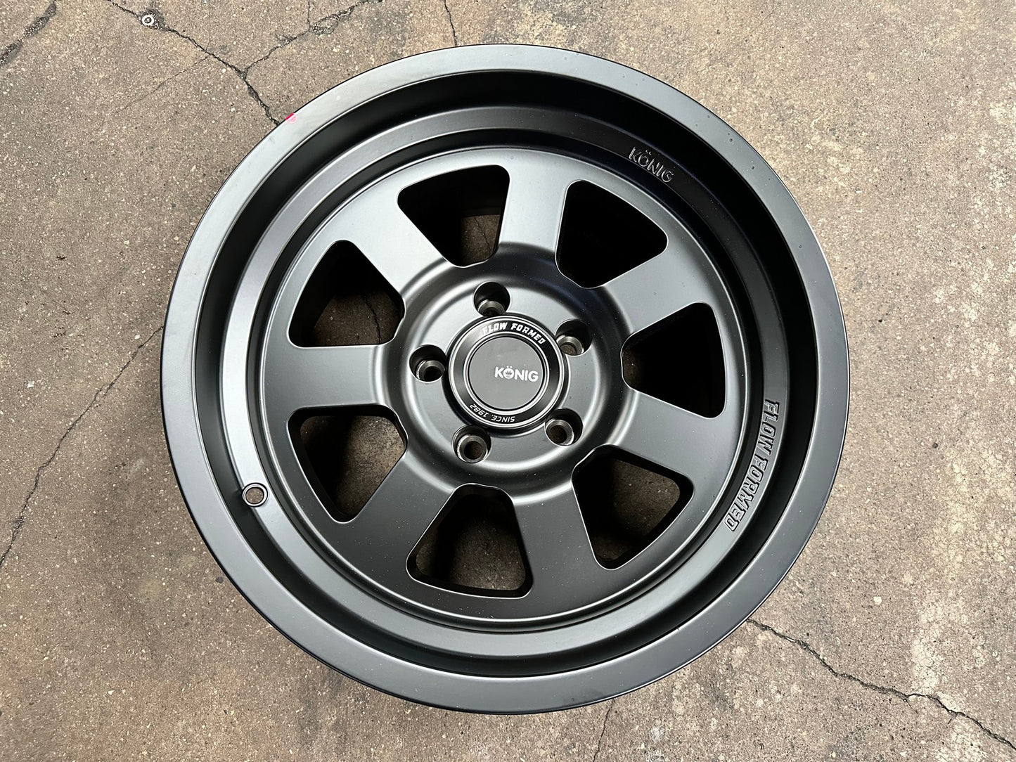 New 17X9 ET-12 Konig Hypertrail HT2 Rim (5 wheel) Matt Black 5X127