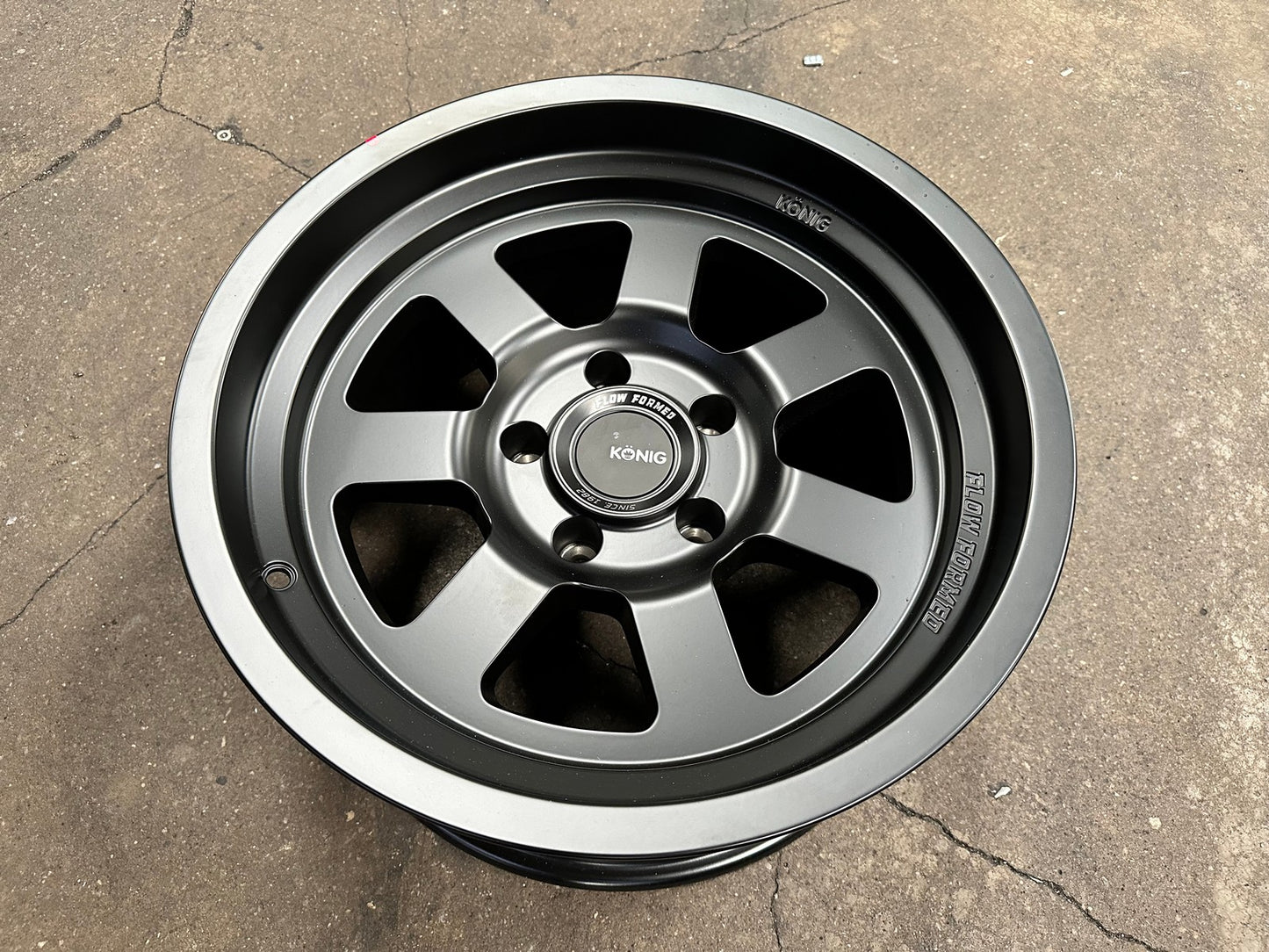 New 17X9 ET-12 Konig Hypertrail HT2 Rim (5 wheel) Matt Black 5X127