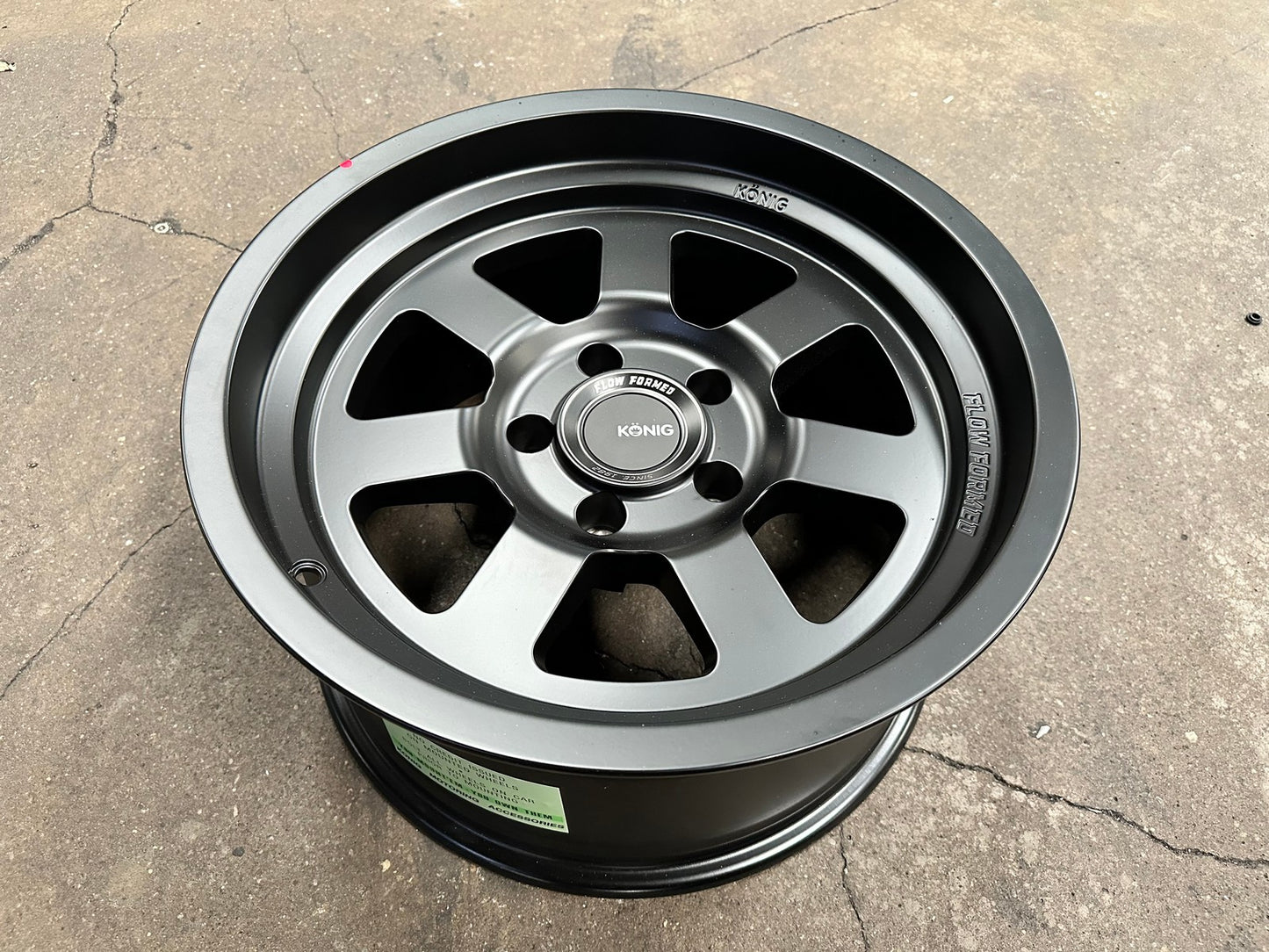 New 17X9 ET-12 Konig Hypertrail HT2 Rim (5 wheel) Matt Black 5X127