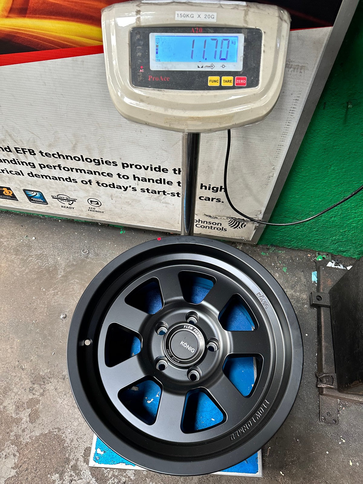 New 17X9 ET-12 Konig Hypertrail HT2 Rim (5 wheel) Matt Black 5X127