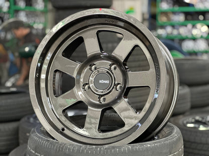 New 18X9 ET0 Konig Hypertrail HT2 Rim (5 wheel) Gloss Gunmetal 5X127