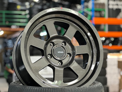 New 18X9 ET0 Konig Hypertrail HT2 Rim (5 wheel) Gloss Gunmetal 5X127