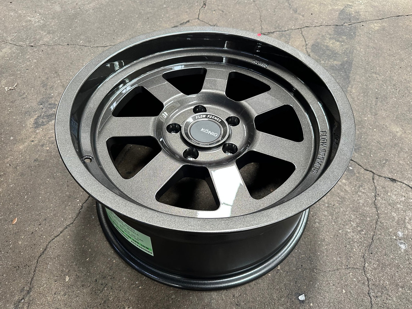 New 18X9 ET0 Konig Hypertrail HT2 Rim (5 wheel) Gloss Gunmetal 5X127