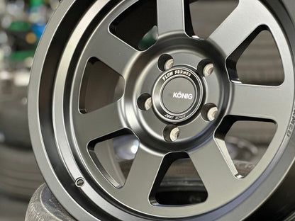 New 18X9 ET0 Konig Hypertrail HT2 Rim (5 wheel) Matt Bronze 5X127