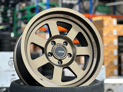 New 18X9 ET0 Konig Hypertrail HT2 Rim (5 wheel) Matt Black 5X127