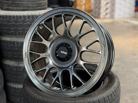 New 17X8 ET40 Konig MRK1 Rim (4 wheel) Gloss Gunmetal 4X100