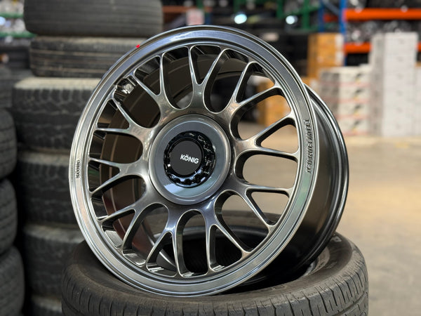 New 17X8 ET40 Konig MRK1 Rim (4 wheel) Gloss Gunmetal 4X100