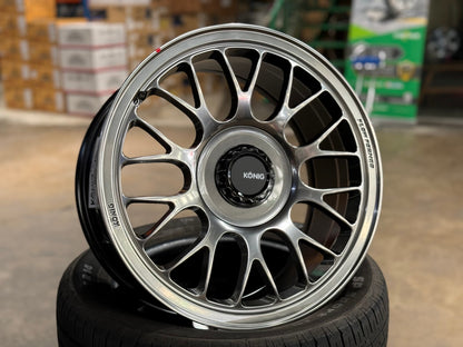 New 17X8 ET40 Konig MRK1 Rim (4 wheel) Gloss Gunmetal 4X100