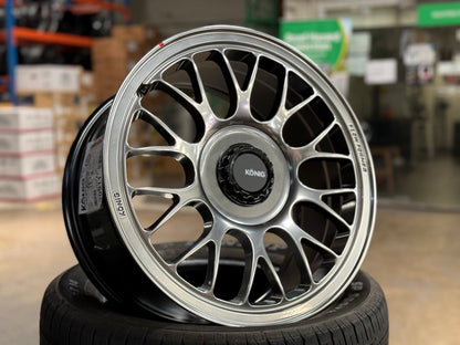 New 17X8 ET40 Konig MRK1 Rim (4 wheel) Gloss Gunmetal 4X100