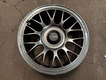 New 17X8 ET40 Konig MRK1 Rim (4 wheel) Gloss Gunmetal 4X100