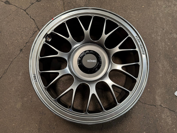 New 17X8 ET40 Konig MRK1 Rim (4 wheel) Gloss Gunmetal 4X100