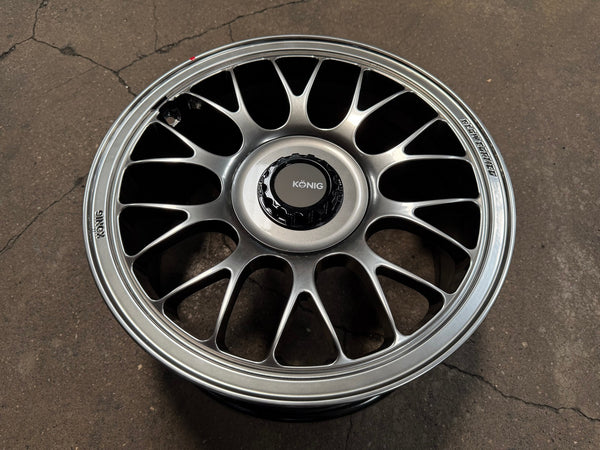 New 17X8 ET40 Konig MRK1 Rim (4 wheel) Gloss Gunmetal 4X100