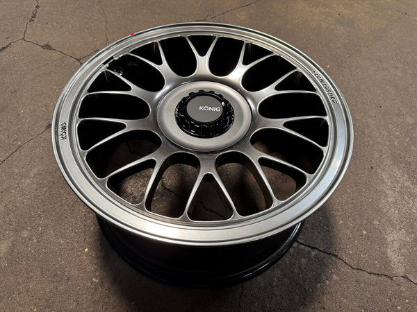 New 17X8 ET40 Konig MRK1 Rim (4 wheel) Gloss Gunmetal 4X100