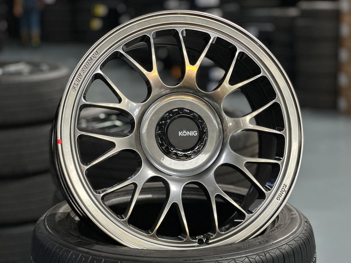 New 17X8 ET36 Konig MRK1 Rim (4 wheel) Gloss Gunmetal 5X100