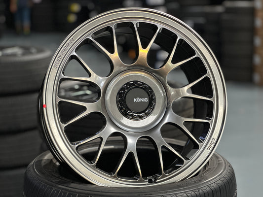 New 17X8 ET36 Konig MRK1 Rim (4 wheel) Gloss Gunmetal 5X100