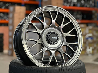 New 17X8 ET40 Konig MRK1 Rim (4 wheel) Gloss Gunmetal 5X114.3