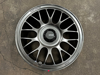 New 17X8 ET40 Konig MRK1 Rim (4 wheel) Gloss Gunmetal 5X114.3