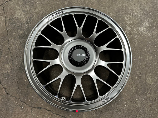 New 17X8 ET40 Konig MRK1 Rim (4 wheel) Gloss Gunmetal 5X114.3