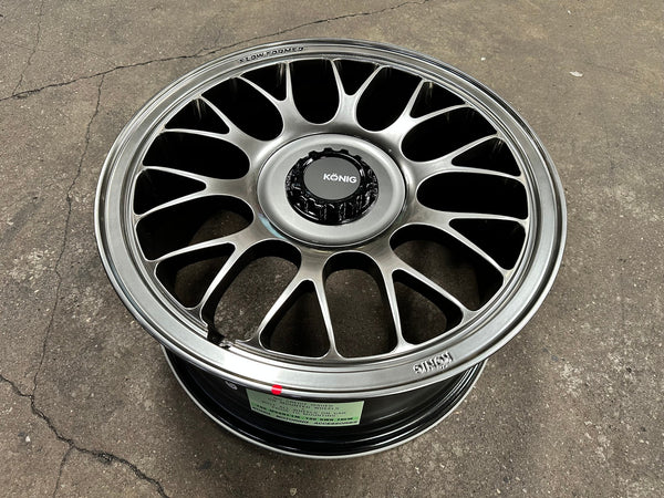 New 17X8 ET40 Konig MRK1 Rim (4 wheel) Gloss Gunmetal 5X114.3