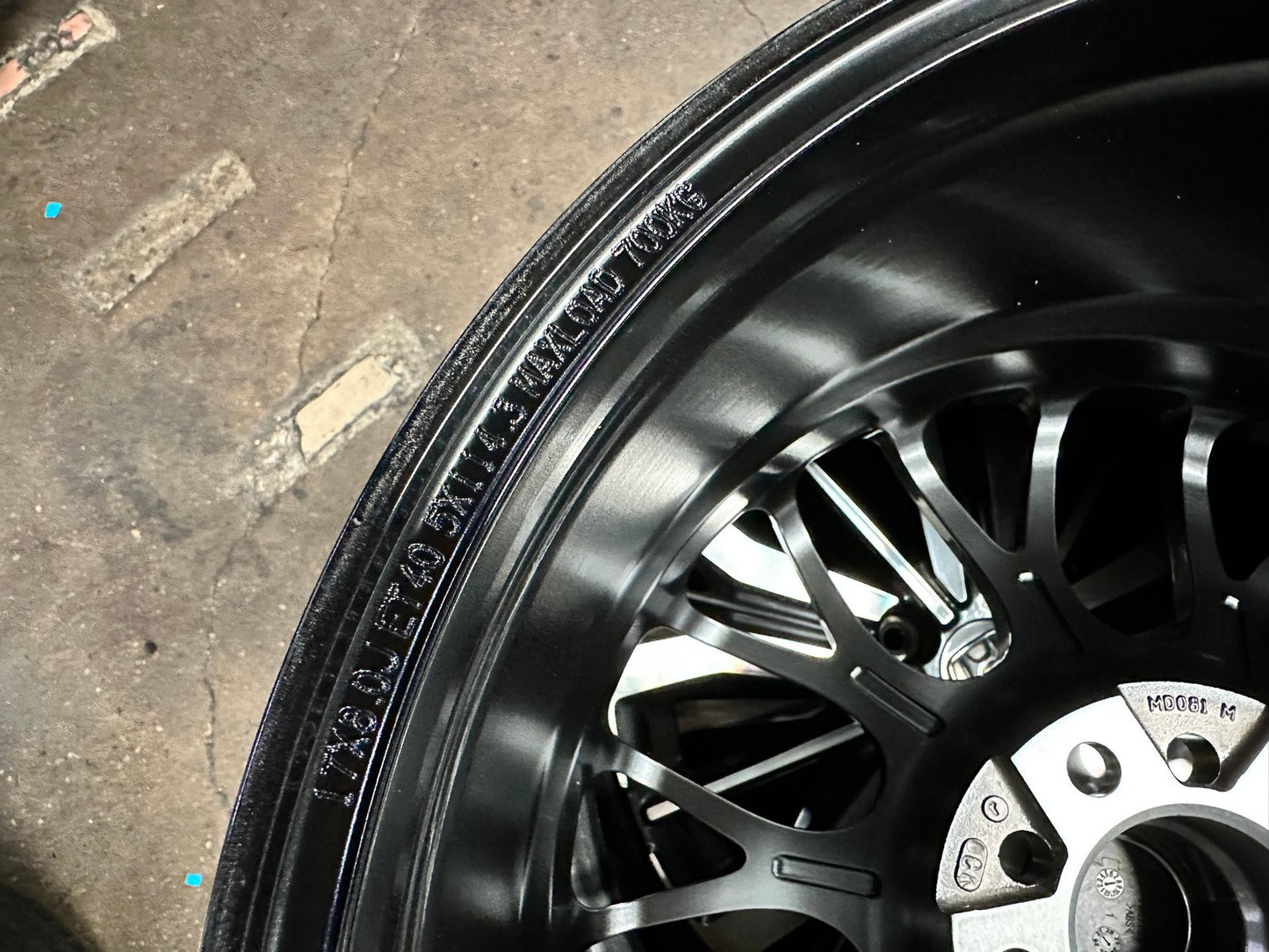 New 17X8 ET40 Konig MRK1 Rim (4 wheel) Gloss Gunmetal 5X114.3