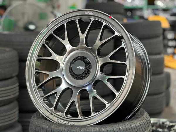 New 18X8.5 ET42 Konig MRK1 Rim (4 wheel) Gloss Gunmetal 5X108