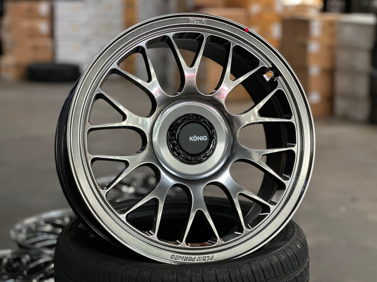 New 18X8.5 ET42 Konig MRK1 Rim (4 wheel) Gloss Gunmetal 5X108