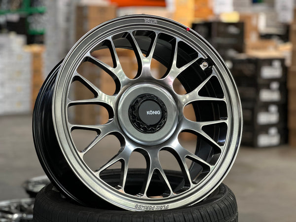 New 18X8.5 ET42 Konig MRK1 Rim (4 wheel) Gloss Gunmetal 5X108