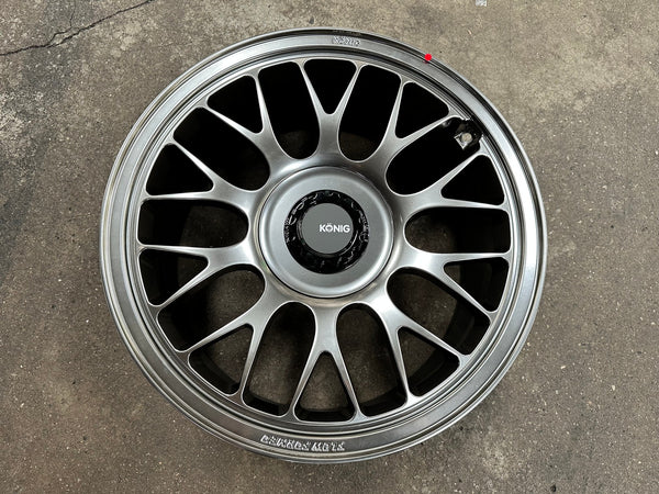 New 18X8.5 ET42 Konig MRK1 Rim (4 wheel) Gloss Gunmetal 5X108