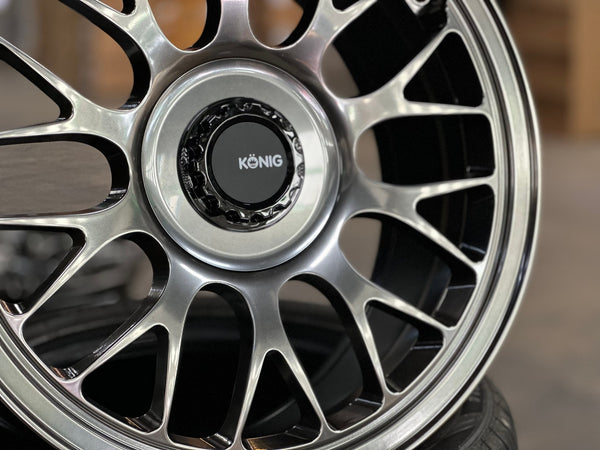 New 18X8.5 ET42 Konig MRK1 Rim (4 wheel) Gloss Gunmetal 5X108