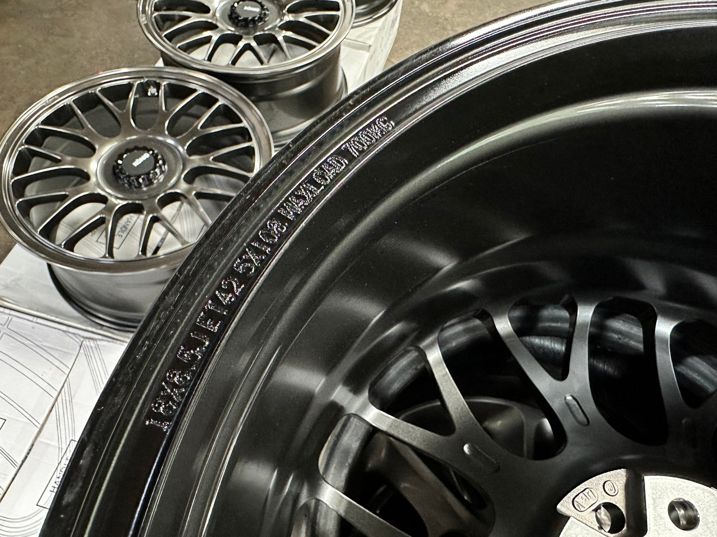 New 18X8.5 ET42 Konig MRK1 Rim (4 wheel) Gloss Gunmetal 5X108