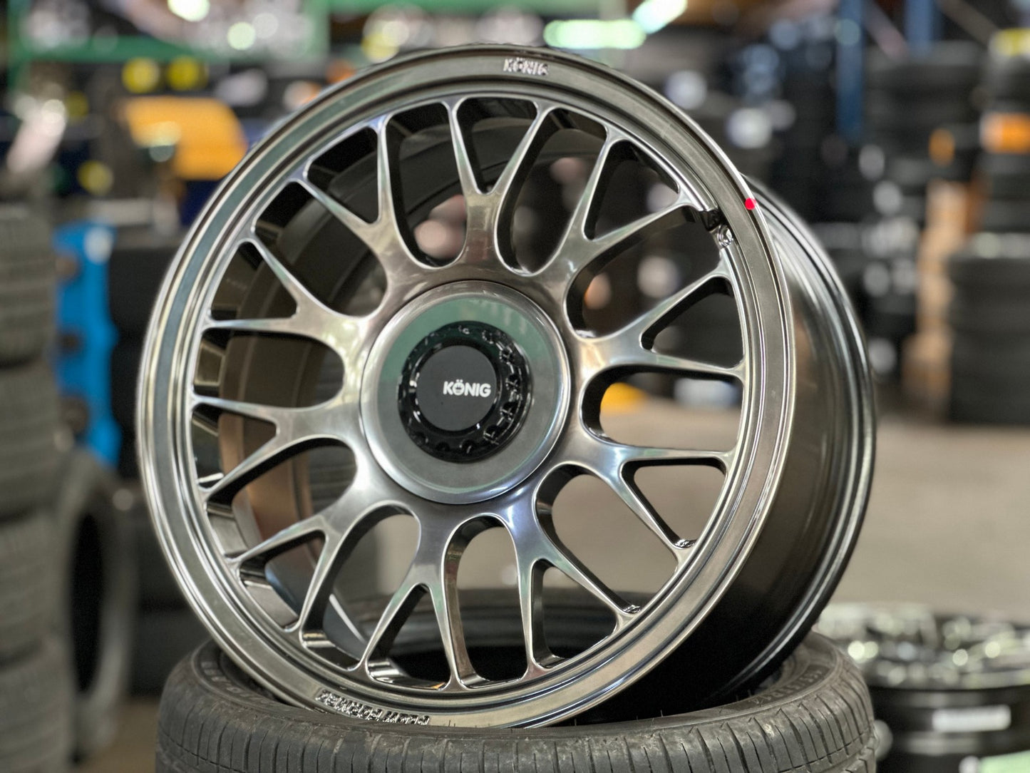 New 18X8.5 ET32 Konig MRK1 Rim (4 wheel) Gloss Gunmetal 5X112