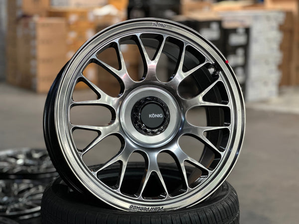 New 18X8.5 ET32 Konig MRK1 Rim (4 wheel) Gloss Gunmetal 5X112