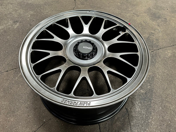 New 18X8.5 ET32 Konig MRK1 Rim (4 wheel) Gloss Gunmetal 5X112