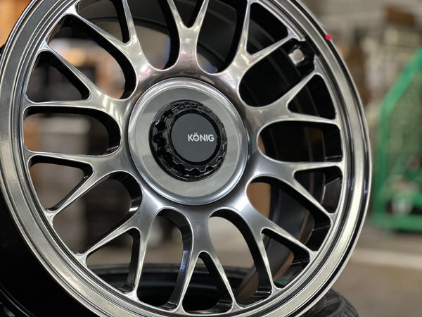 New 18X8.5 ET32 Konig MRK1 Rim (4 wheel) Gloss Gunmetal 5X112