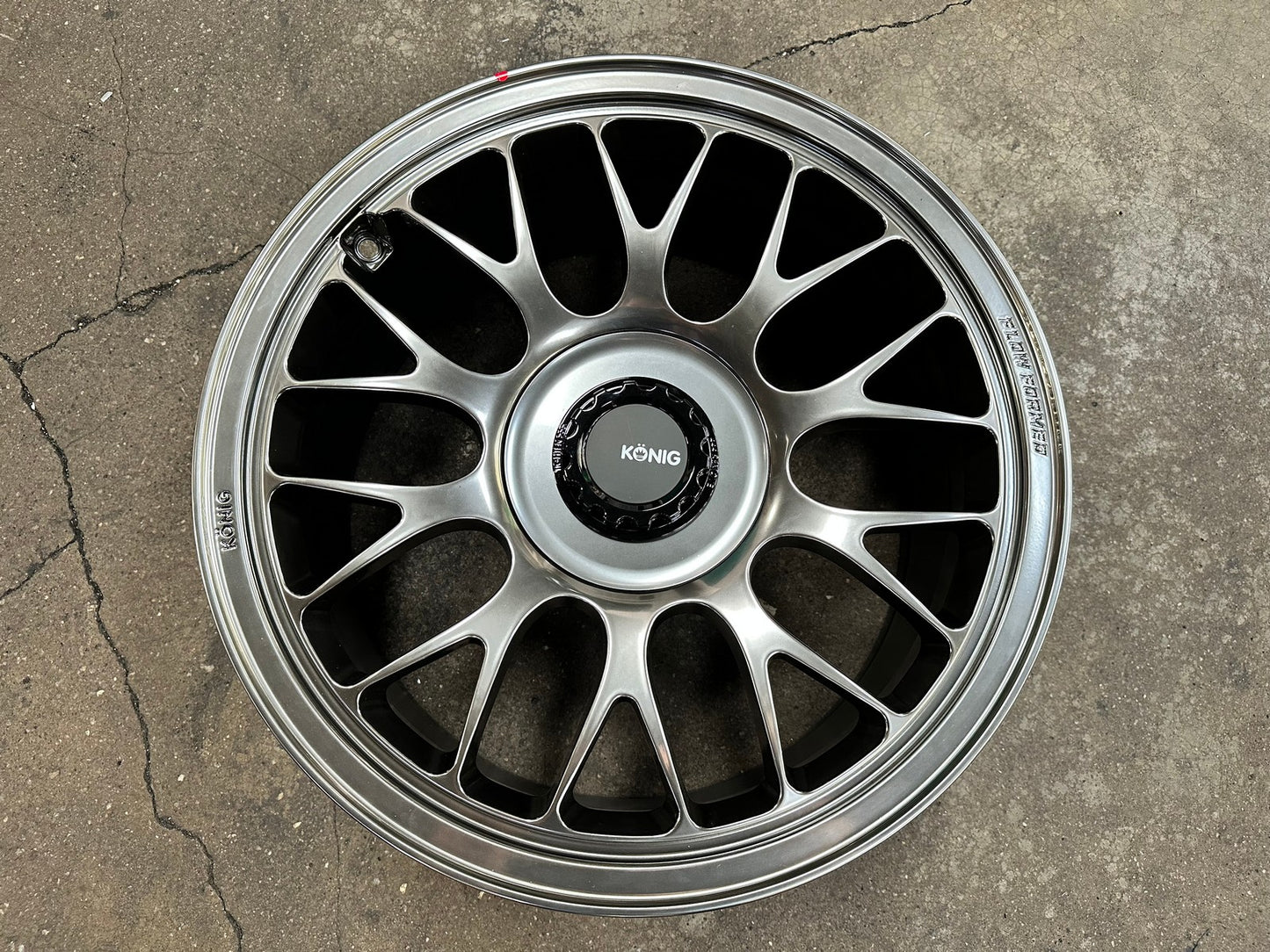 New 18X8.5 ET42 Konig MRK1 Rim (4 wheel) Gloss Gunmetal 5X112