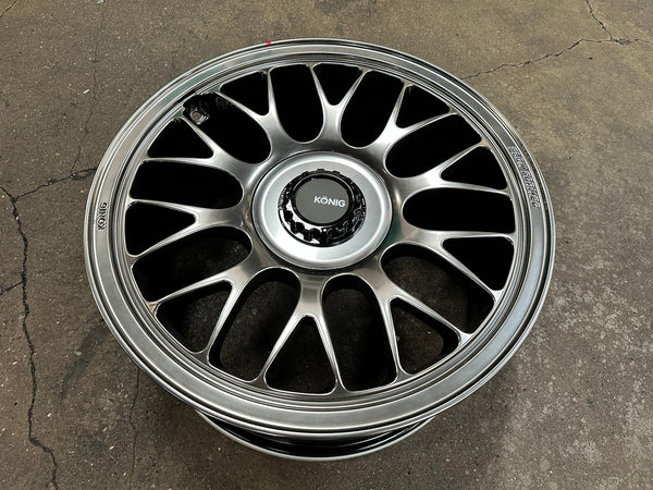 New 18X8.5 ET42 Konig MRK1 Rim (4 wheel) Gloss Gunmetal 5X112