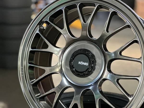 New 18X8.5 ET42 Konig MRK1 Rim (4 wheel) Gloss Gunmetal 5X112