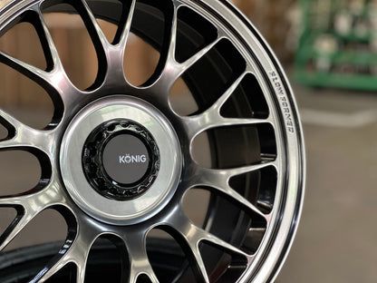 New 18X8.5 ET42 Konig MRK1 Rim (4 wheel) Gloss Gunmetal 5X112