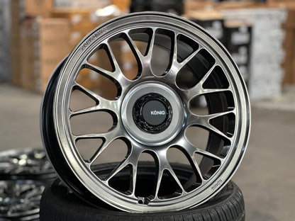 New 18X8.5 ET35 Konig MRK1 Rim (4 wheel) Gloss Gunmetal 5X114.3
