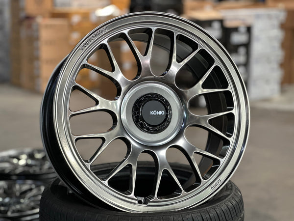 New 18X8.5 ET35 Konig MRK1 Rim (4 wheel) Gloss Gunmetal 5X114.3